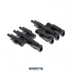 Par conectores MC4 triple conectores para paneles solares en paralelo CONECTOR_MC43