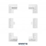 Soportes montaje panel solar seis piezas blanco